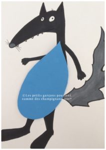 le loup qui voulait changer de couleur le bleu