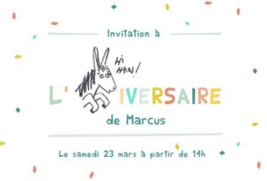 popcarte invitation anniversaire enfant