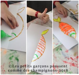 poisson d'avril en peinture