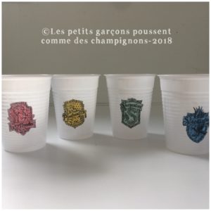 Anniversaire Harry Potter les verres