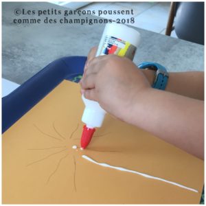 mettre de la colle