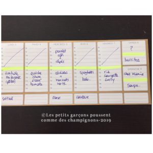 menu de la semaine exemple 2