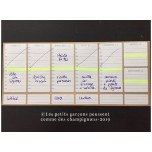 menu de la semaine exemple 1