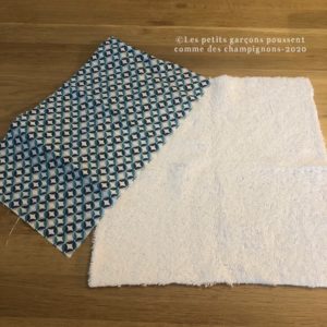lingettes lavables : choix des tissus