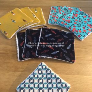 lingettes lavables : motifs trop chouettes